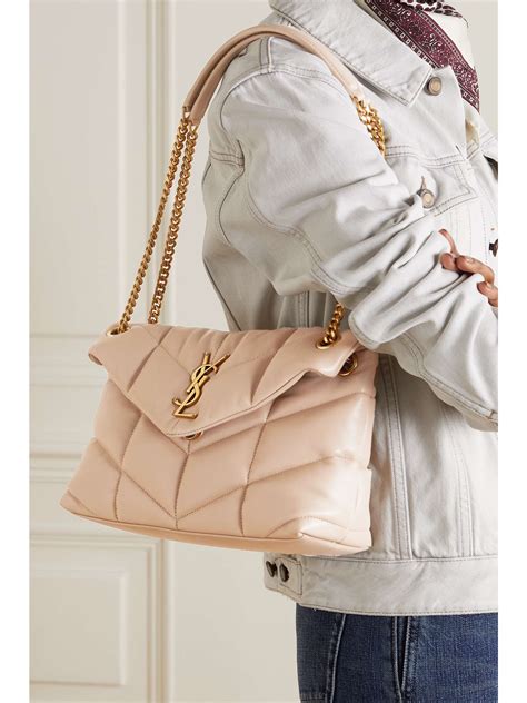 piccola pelletteria ysl|SAINT LAURENT Puffer small quilted leather shoulder bag .